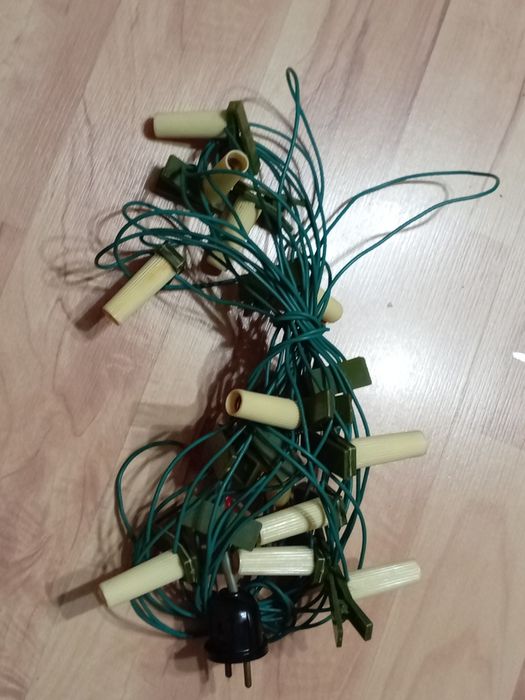 Oświetlenie choinkowe retro PRL