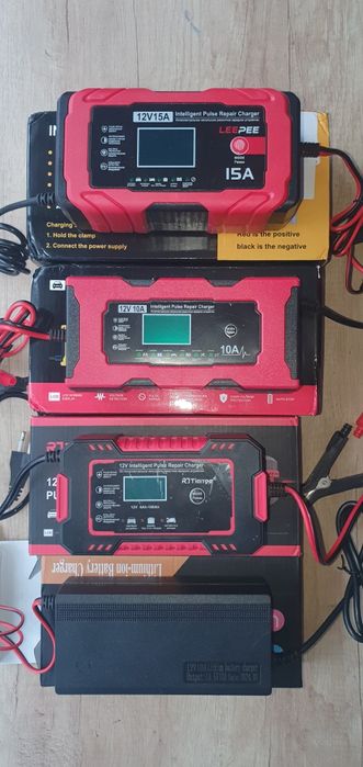 Зарядний пристрій 6А/10A/15A LifePo4 автомобільна зарядка