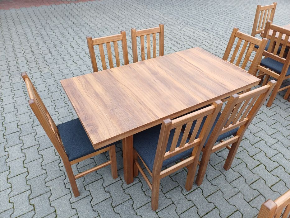 stol 6 krzesel krzesla tanio solidnie do baru restauracji nowe