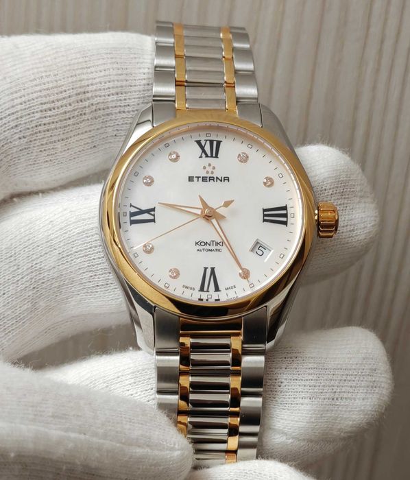 Жіночий годинник Eterna KonTiki Automatic 1260.53.66.1732 Swis Diamond