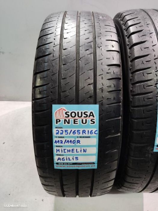 2 pneus semi novos 225-65r16c michelin - oferta dos portes
