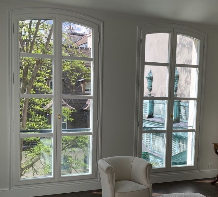 Skrzydła balkonowe tarasowe Vidok retro drewno egzotyczne meranti