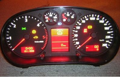 Quadrante, conta km, painel instrumentos Audi A3 8L