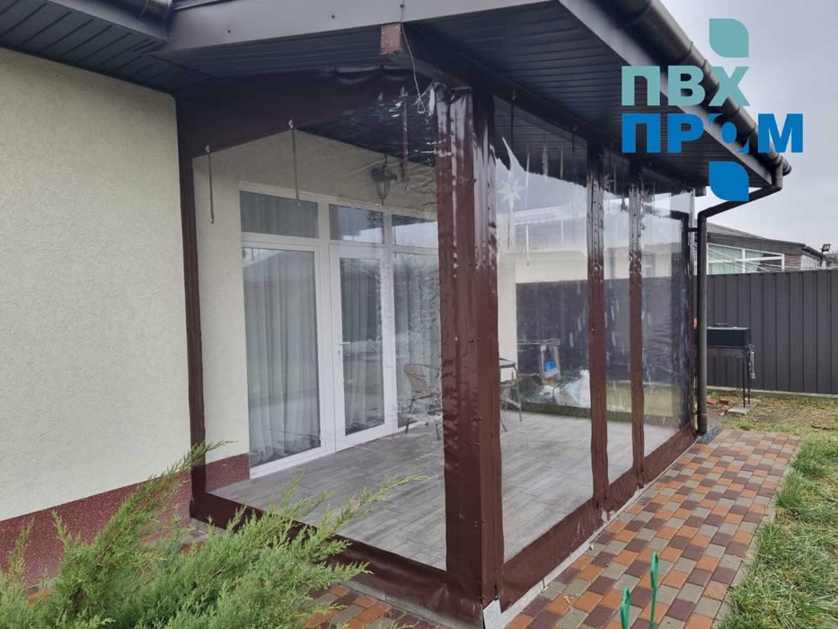 М'які вікна для терас / альтанок / веранд / штори пвх