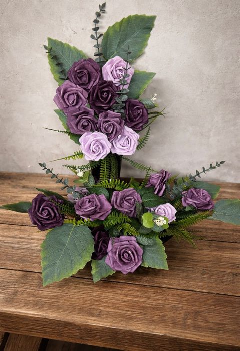 Bukiet, stroik, komplet, cmentarz, kwiaty, wszystkich świętych