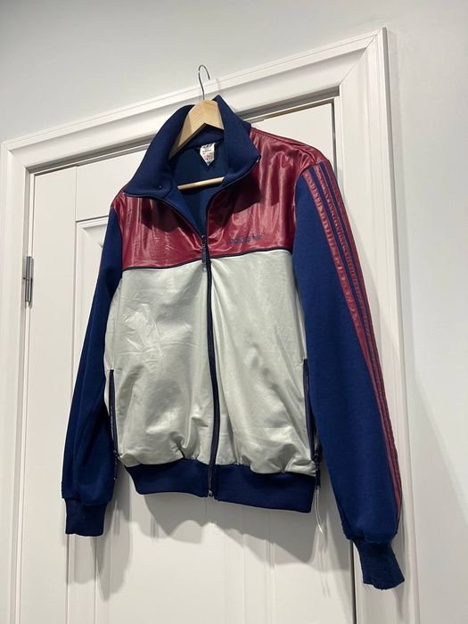 Vintage 80s Adidas Trefoil Track Jacket made in Finnland OPTI