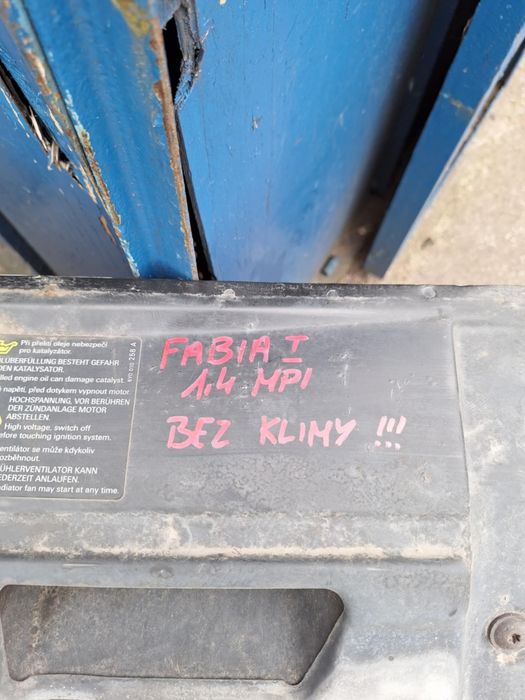 Pas przedni Fabia I bez klimy wentylator chłodnica