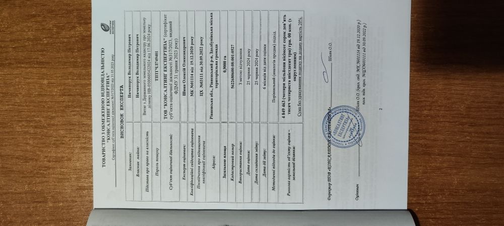 Земельна ділянка "Для індивідуального садівництва"