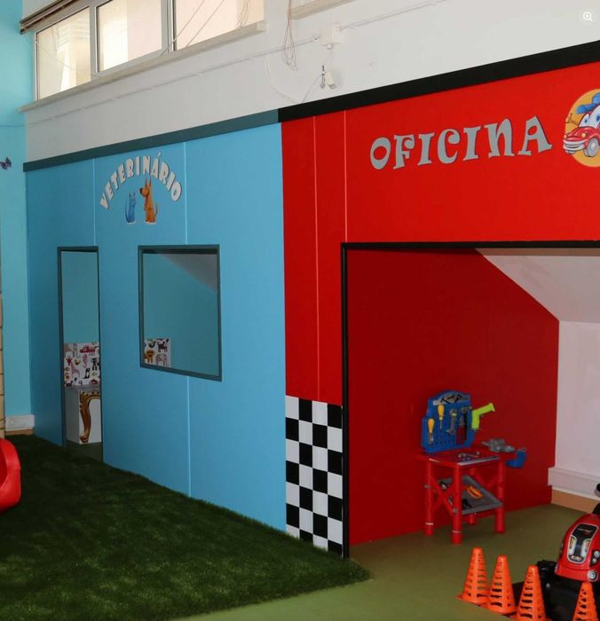 Estruturas / Casinhas Temáticas Infantis – Oficina, Veterinário e Mercearia
