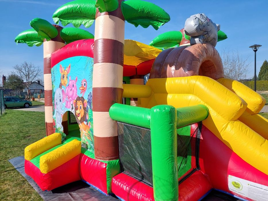 Dmuchany zamek, zjeżdzalnia Psi patrol, klaun, safari Dmuchańce