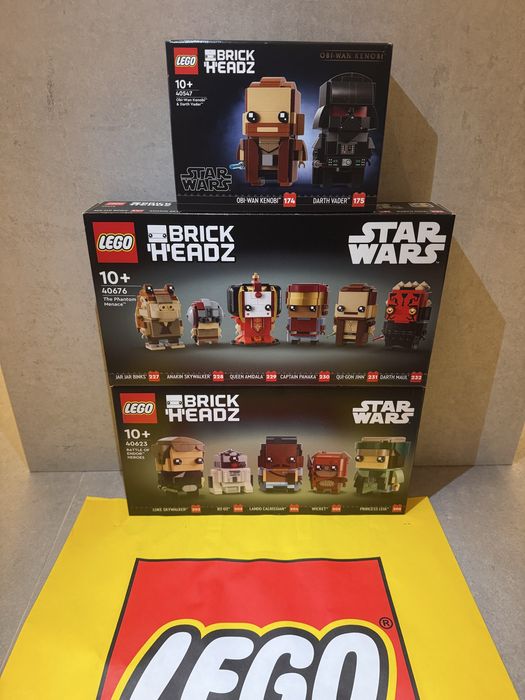 LEGO Star Wars Brickheadz 40623, 40676, 40547