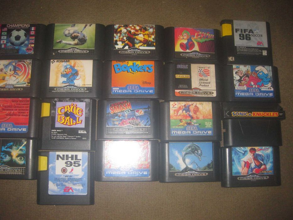 23 Cartuchos para Sega Mega Drive!