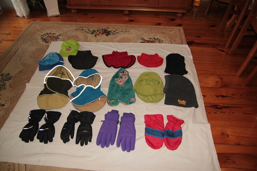 Rękawice zimowe  , kominy używane