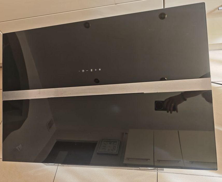 Okap kuchenny AKPO WK-9 Venus 90 cm – szkło czarne, dotykowy