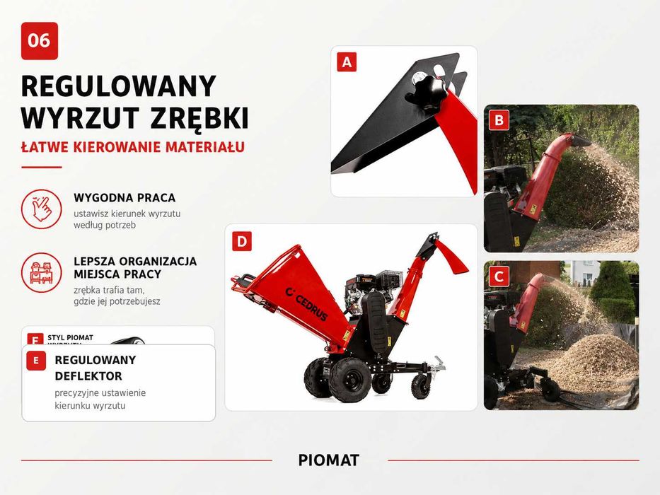 Cedrus RB04PRO-E Rębak spalinowy 15 cm rozrusznik elektryczny