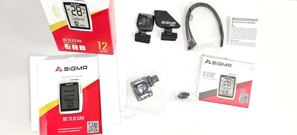 NOWY Licznik rowerowy Sigma BC 12.0 WL STS CAD Wireless