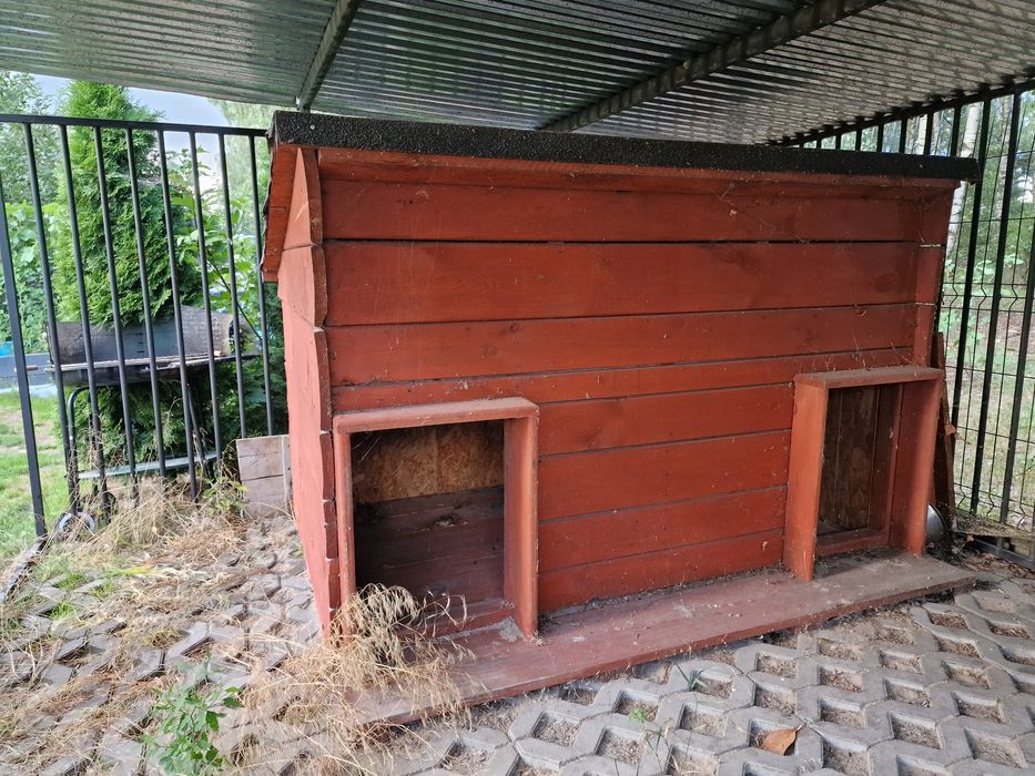 Ogromna buda ocieplana dla dużego psa XXXL / Gigant | 180x140x130 cm