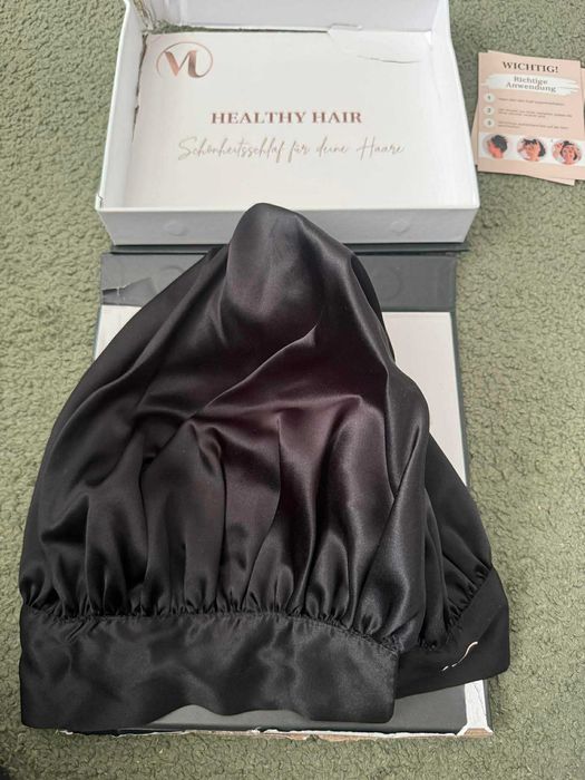 Maria Lazareva Hair Wonder turban bonnet do włosów czarny 10046