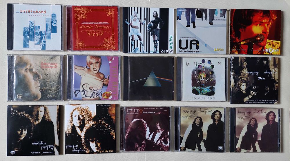 Диски CD. Nazareth. Ozzy Osbourne. Metallica. Jimmy Page...