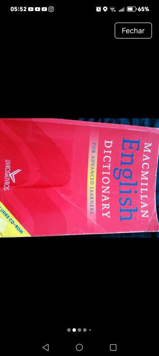 Dictionary English for advanced learners
Dicionário avançado de inglês
Inclui um CD-ROM