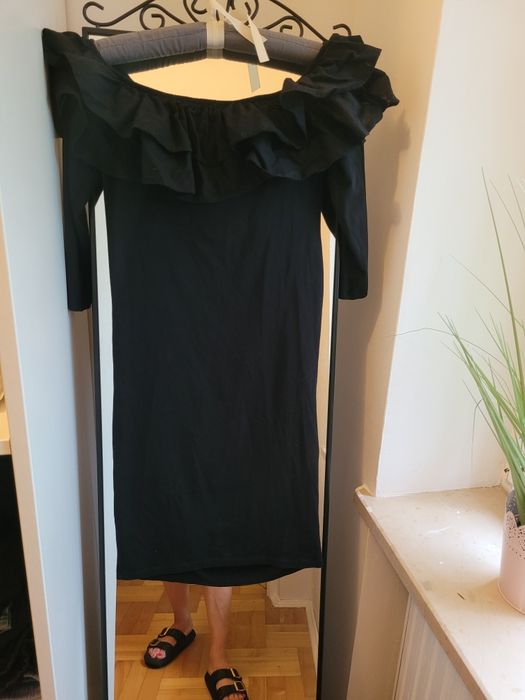 H&M mama sukienka hiszpanka  czarna ciążowa S 36