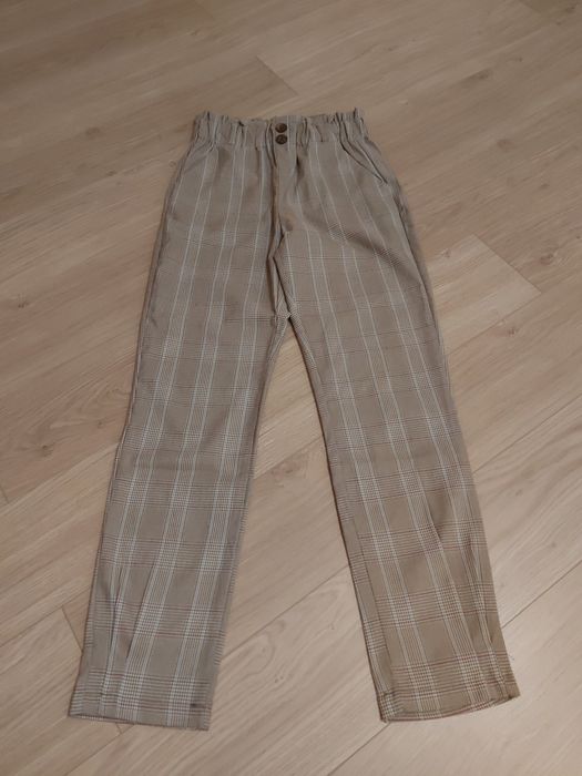 Reserved 164 eleganckie spodnie w kratkę