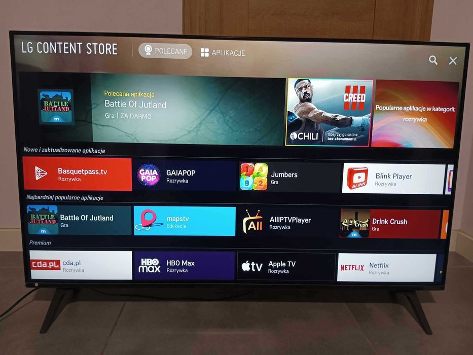 Telewizor 49 cali NanoCell 4K HDR Smart TV LG webOS TV 49SM8500 PLA