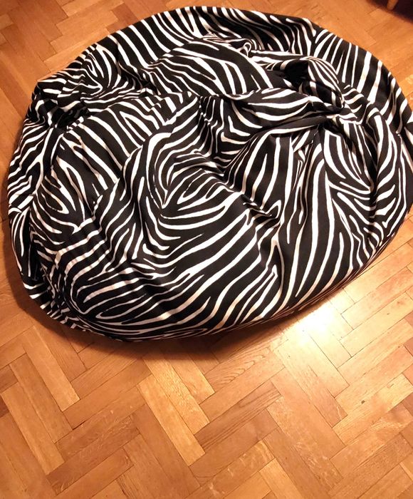Pufa worek zebra