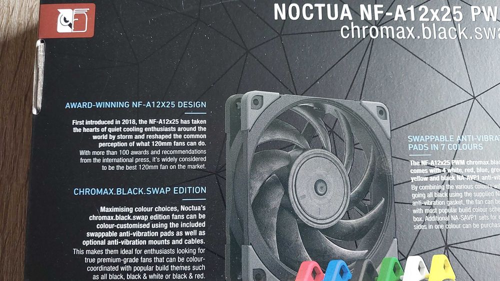 Noctua NF-A12x25 PWM chromax.black.swap