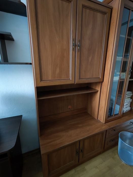 Segment brąz orzech regał półka