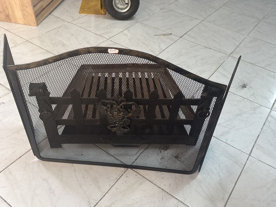 Grade  lareira protecao conjunto