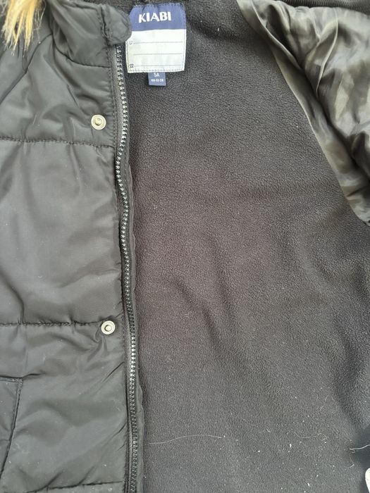 Зимова тепла  чорна куртка парка  110- 116