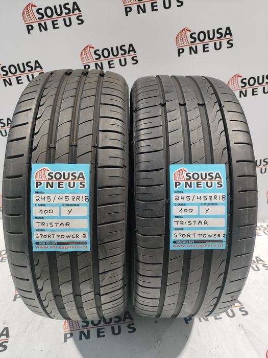2 pneuw semi novos 245-45R18 100y - Oferta dos Portes