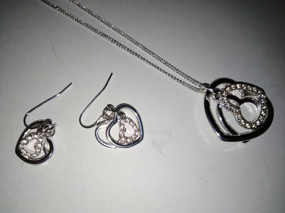 DIA DOS NAMORADOS - Conjunto de 3 peças, fio + brincos + anel