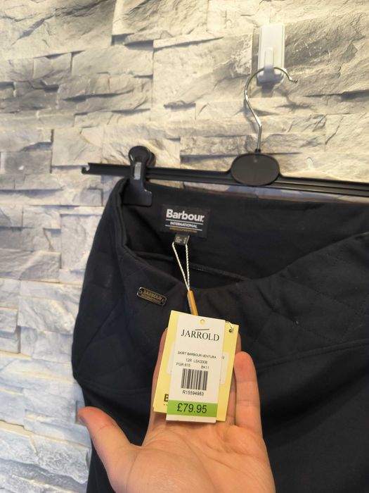 Spódnica Barbour Nowa z Metkami Granatowa Wiskoza