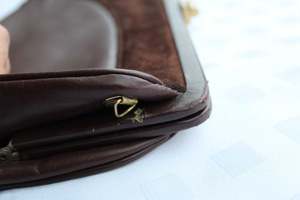 Torebka Kopertowa Brązowa Karnawał Sylwester Lata 20