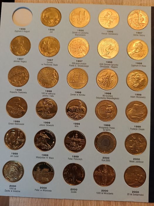 Zestaw monet 2 zł GN - 89 sztuk.