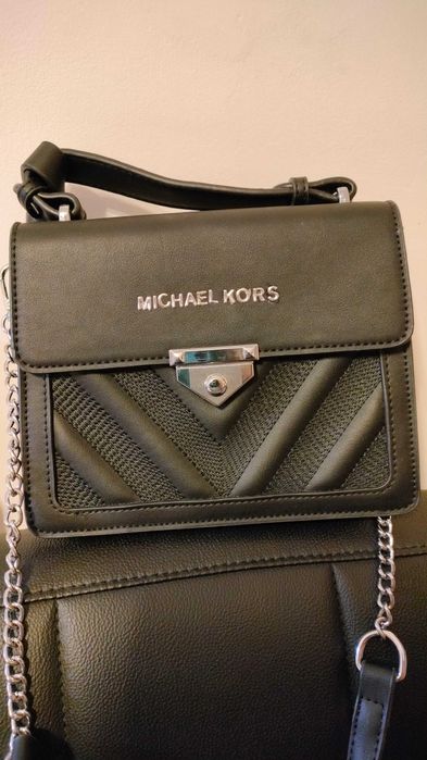 Michael Kors Torebka listonoszka mała czarna na ramię NOWA