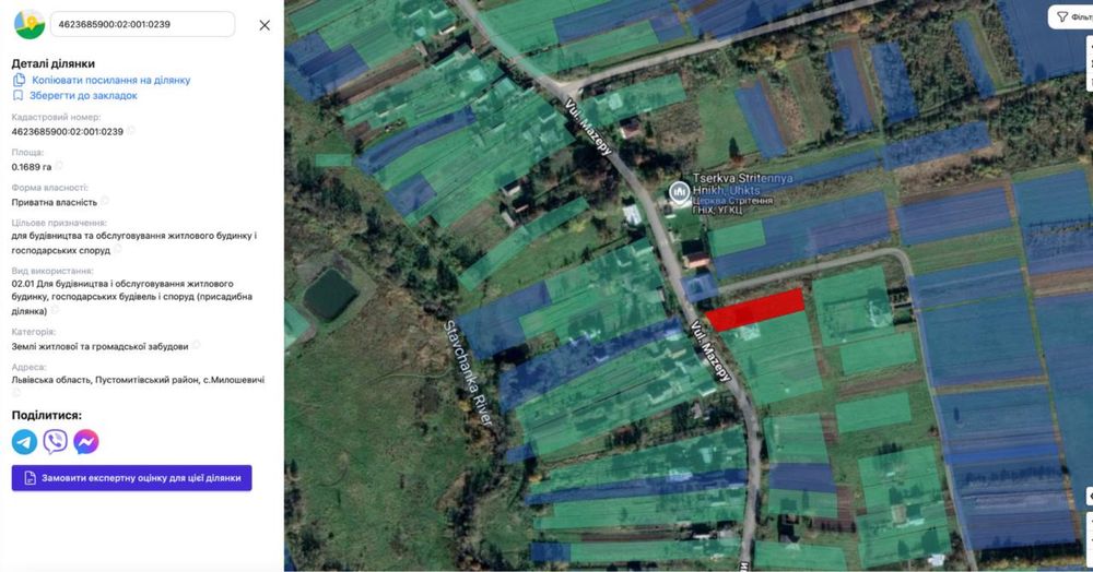 Земельна ділянка під забудову