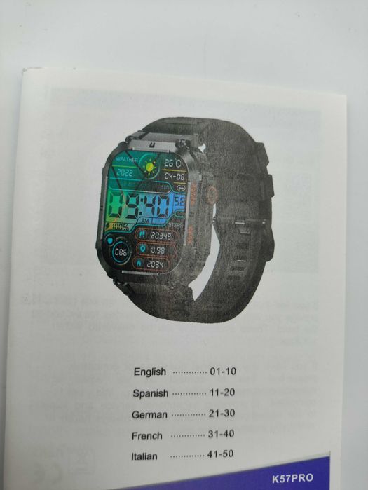 ZEGAREK SMARTWATCH MĘSKI rozmowy   MENU puls ciśnienie powiadomie