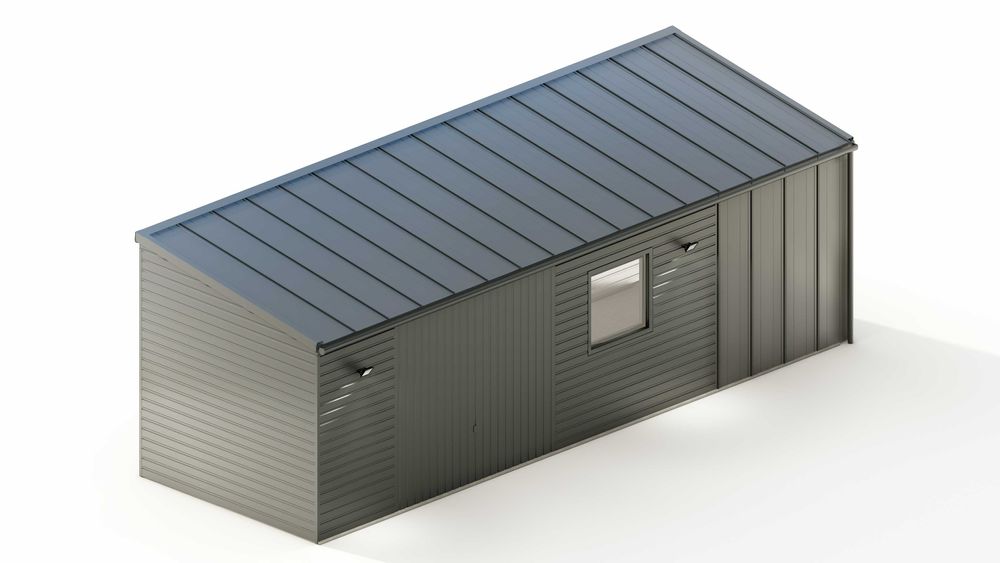 Garaż blaszany, garaż z płyty warstwowej, garaż modułowy RAPTUS