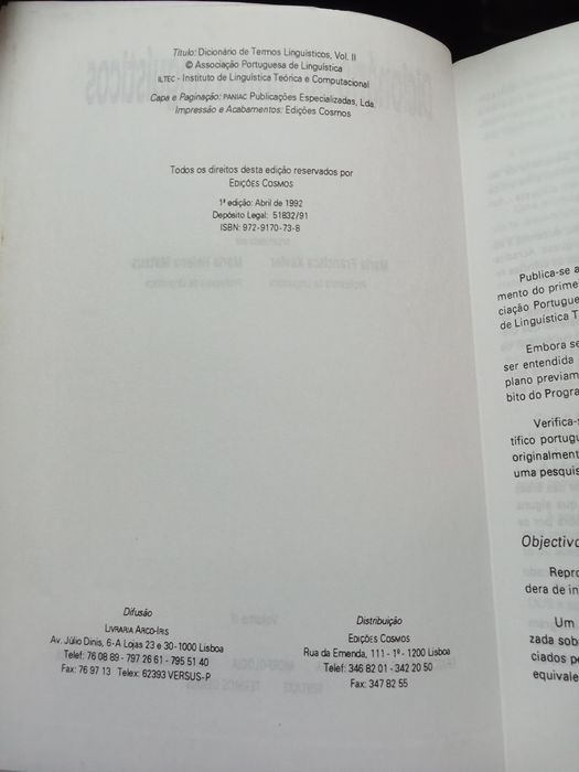 Dicionário de termos linguísticos - Vol 1 e 2
