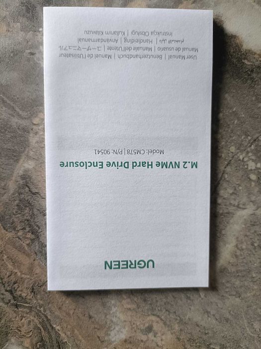 obudowa ssd ugreen 15512 m.2 nvme + 2szt kabli usb