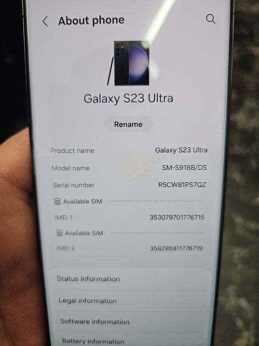Galacy S23 ultra 256/8gb