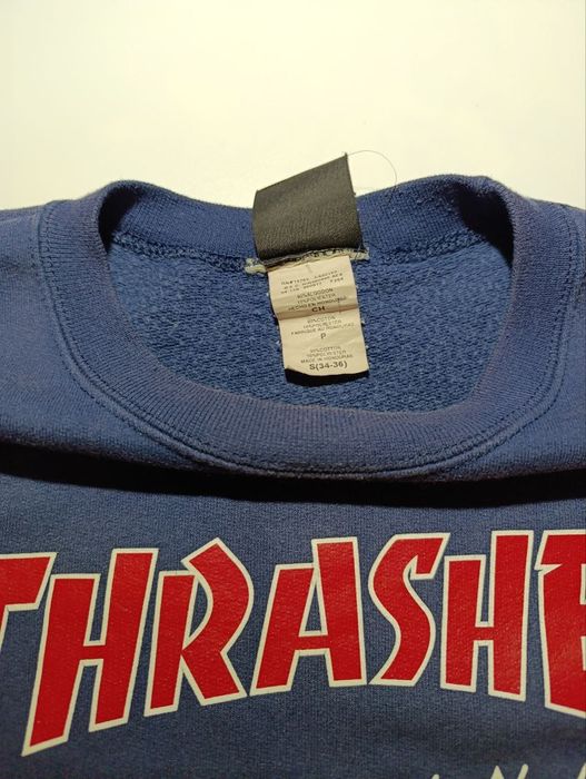 свитшот thrasher синий M-S