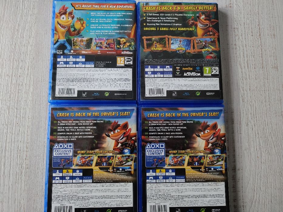 Crash Bandicoot. Its about time, n sane trilogy, CTR na PS4