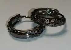 Brincos Pretos Dragão