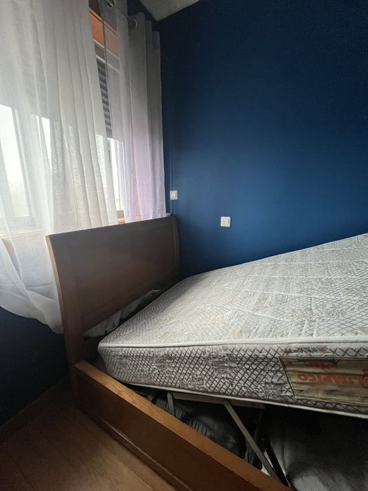 Cama solteiro sem colchão madeira maciça com sommier