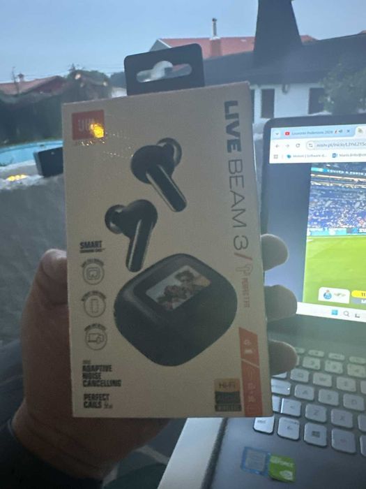 JBL LIVE BEAM 3 — Som premium, conforto total!