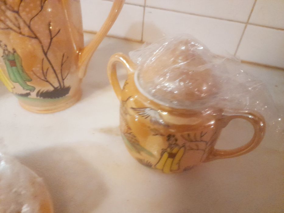 Conjunto de Peças Antigas em Porcelana de Conjunto de Café/Chá Japonês
